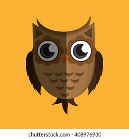 Vector illustration of an Owl, graphic design, animal represent knowledge