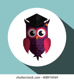 Vector Illustration Owl Graphic Design Animal Stock Vector (Royalty ...