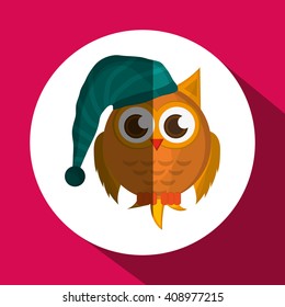 Vector illustration of an Owl, graphic design, animal represent knowledge