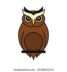 Vector illustration of Owl Icon Art
