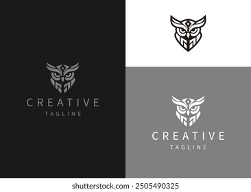 Vector illustration of Owl Logo Design