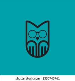 Vector illustration owl logo for web and design