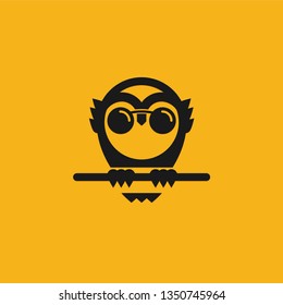Vector illustration owl logo for web and design