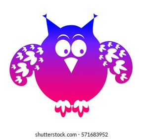 Vector illustration of owl for your design.  