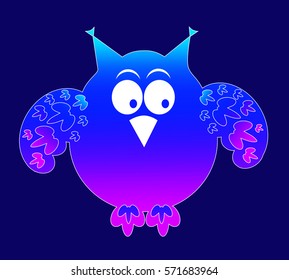Vector illustration of owl for your design.  