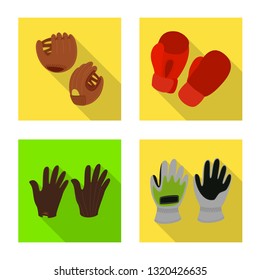 Vector illustration of own and textile icon. Set of own and safety stock vector illustration.