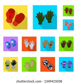 Vector illustration of own and textile symbol. Collection of own and safety stock symbol for web.