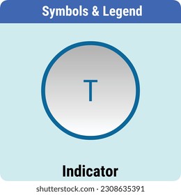 Vector Illustration for P and ID Symbols Legends