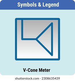 Vector Illustration for P and ID Symbols Legends