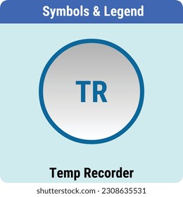 Vector Illustration for P and ID Symbols Legends