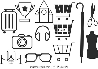 Vector illustration pack. Can be used for greeting cards, posters, etc.