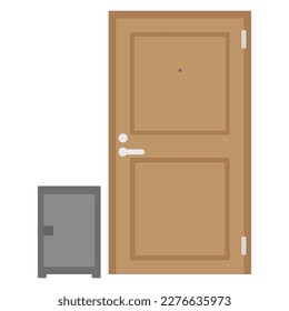 Vector illustration of package drop