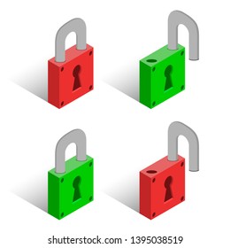 Vector illustration of a padlock. Door lock, great design for any purpose. Padlock.