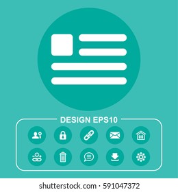 Vector Illustration Page Icon