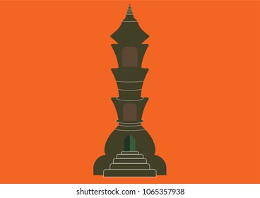 Vector illustration of a pagoda