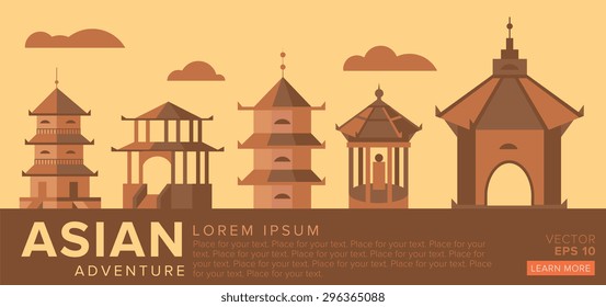 Vector illustration of pagoda