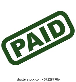 Vector Illustration of Paid Icon in Green