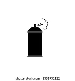 Vector illustration of paint ballon icon, graffiti culture