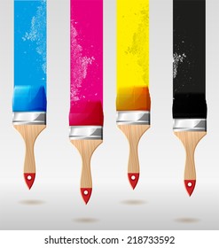Vector illustration of   Paint brush 