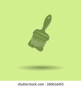 Vector illustration of  Paint brush color background.