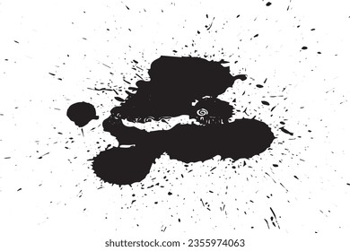 vector illustration of paint drop texture