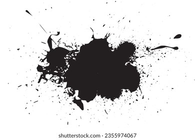  vector illustration of paint drop texture