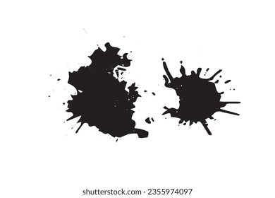  vector illustration of paint drop texture