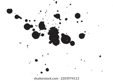  vector illustration of paint drop texture