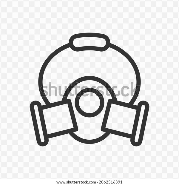 Vector Illustration Paint Mask Icon Dark Stock Vector (Royalty Free