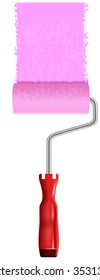 vector illustration of paint roller