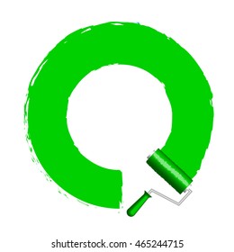 Vector illustration of paint roller