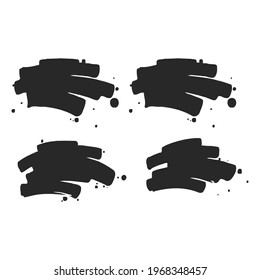 Vector illustration of paint strokes.