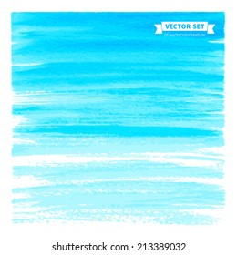 Vector illustration of paint texture. Hand-drawn watercolor elements