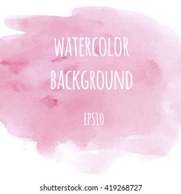 Vector illustration of paint texture. Hand-drawn watercolor elements