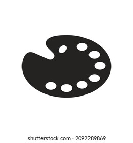 vector illustration of a painting disc, coloring, painter, art show. Icons that are very suitable for use in the music industry, business, logos, websites, applications and more.