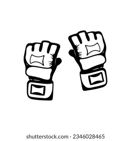 vector illustration of a pair of boxing gloves