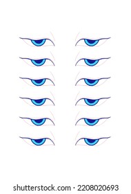 Vektorgrafik eines Augenpaares