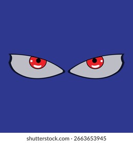 ilustração vetorial de um par de olhos