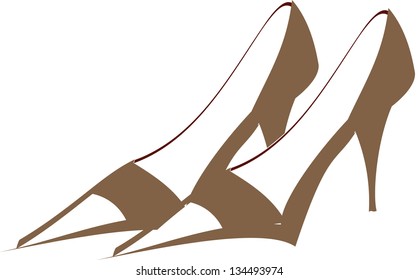 Vector illustration of a pair of shoes