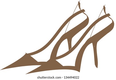 Vector illustration of a pair of shoes