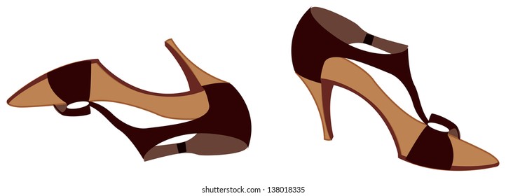 Vector illustration of a pair of shoes