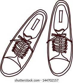 Vector illustration of a pair of shoes
