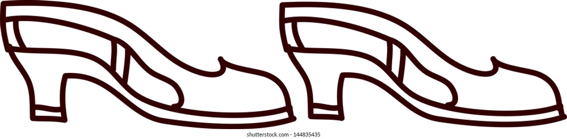 Vector illustration of a pair of shoes