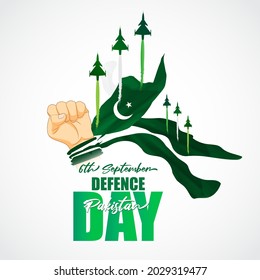 Vector illustration of Pakistan defence day, 6th September