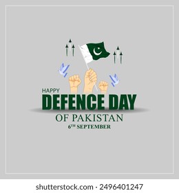 Vector illustration of Pakistan Defence Day social media feed template