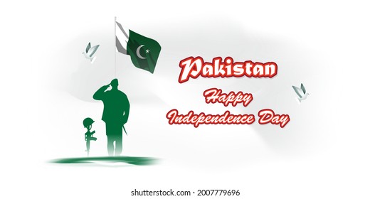 vector illustration for Pakistan independence day 