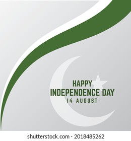 vector illustration of Pakistan independence day background.14 August.