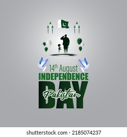 vector illustration for Pakistan independence day