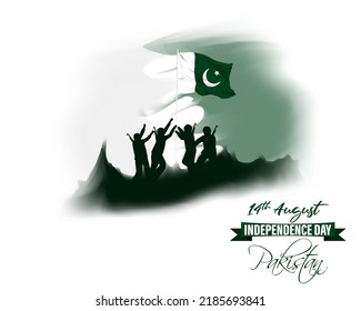 vector illustration for Pakistan independence day