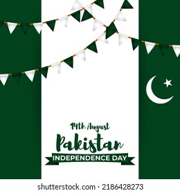 vector illustration for Pakistan independence day